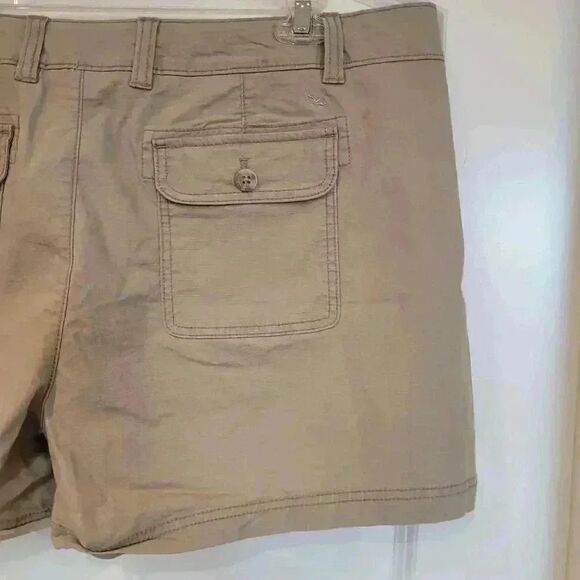 Eddie Bauer Women's Tan Cotton/Spandex Outdoor Shorts - Picture 8 of 11